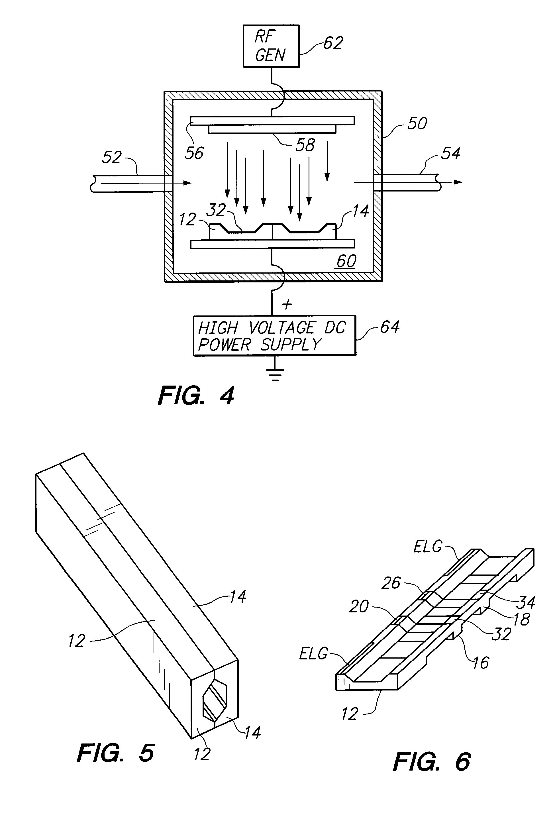 Self-aligned metal film core multi-channel recording head for tape drives