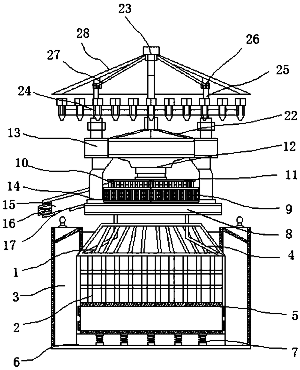 Anti-wrinkle high-speed numerically-controlled knitting device facilitating scrap removal