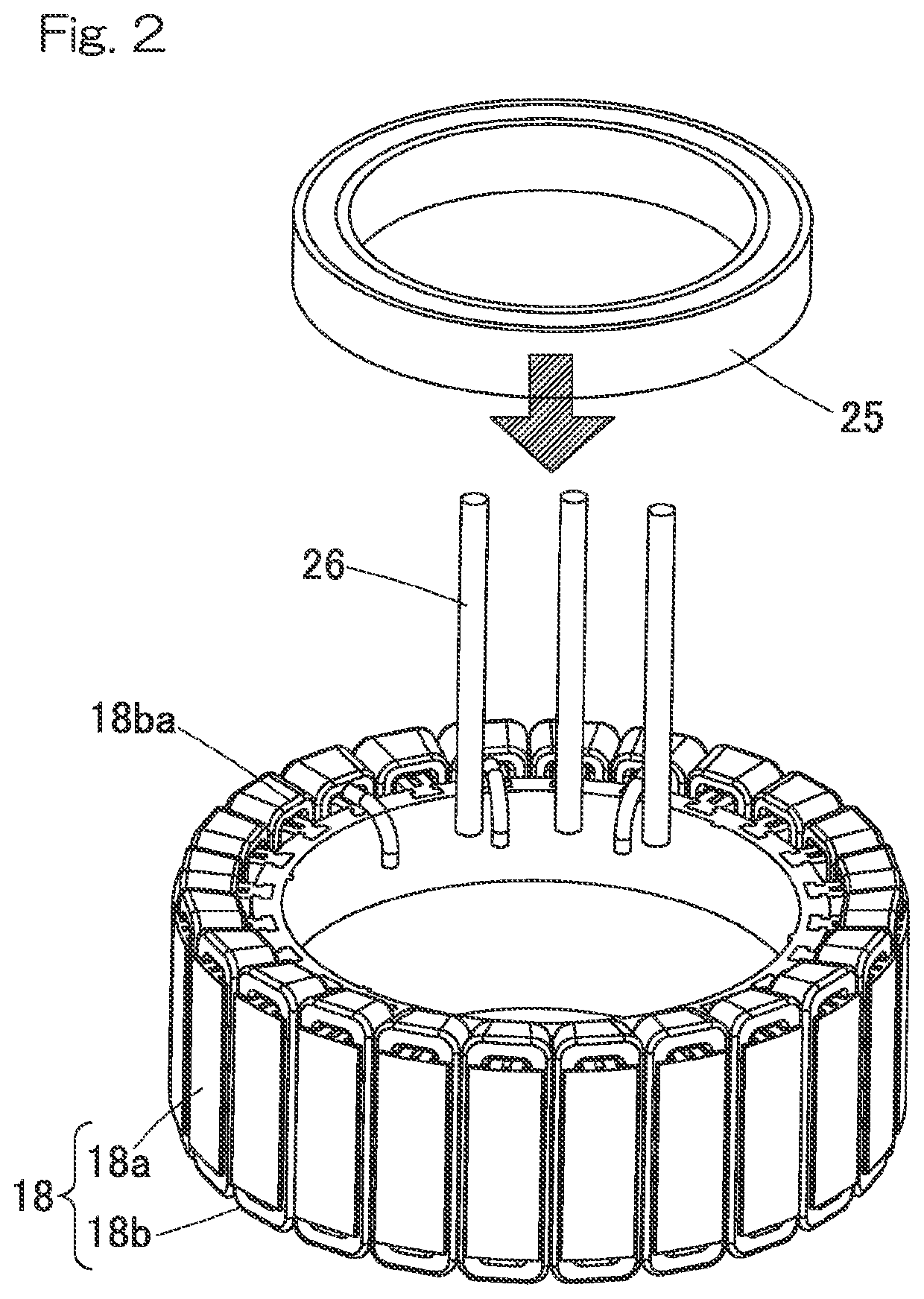 Motor, vehicle power unit with motor, generator, vehicle wheel bearing with generator