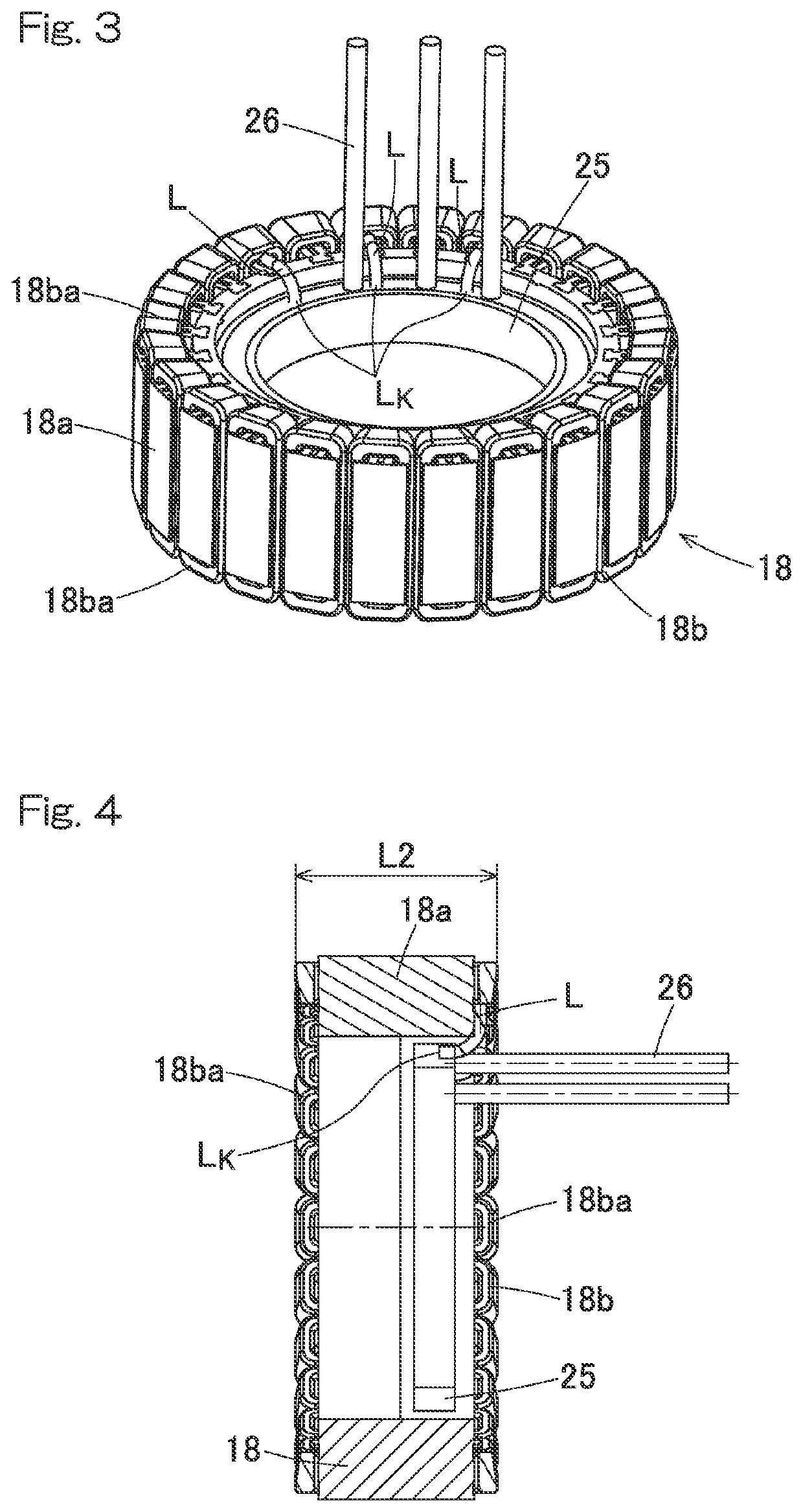 Motor, vehicle power unit with motor, generator, vehicle wheel bearing with generator