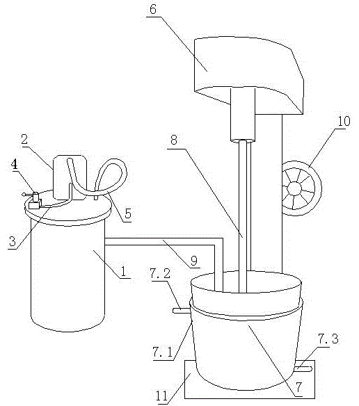 Pitch pre-treating and dispersing device with weighing function