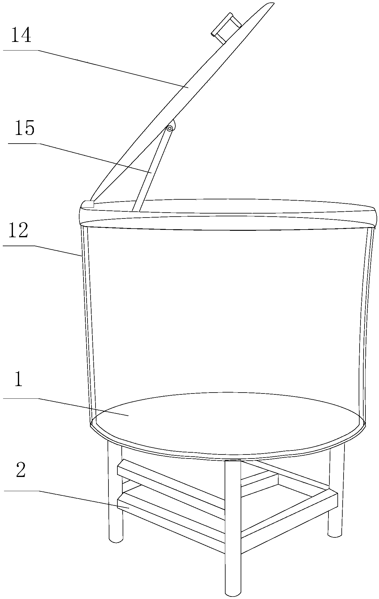 Anaerobic microbial feed fermenting device and application method thereof