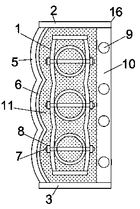 Assembly type light energy dissipation fence