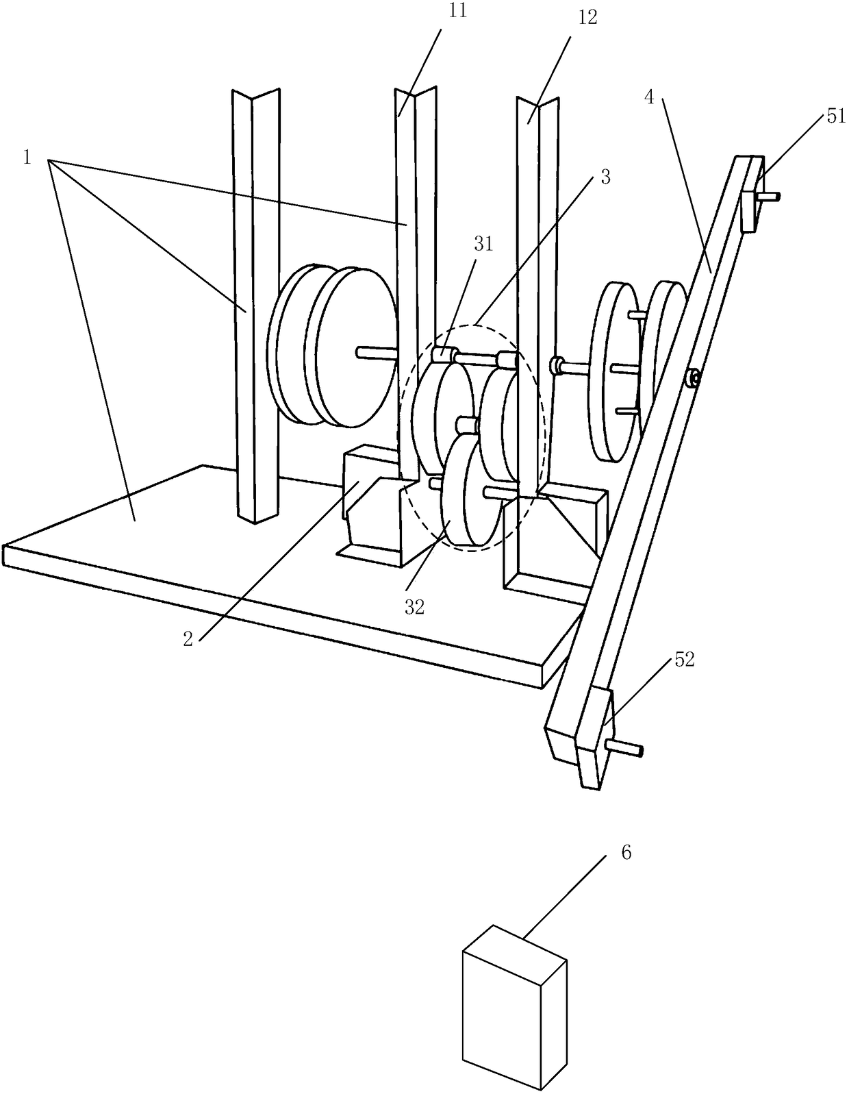 Experiment device applied to Doppler effect and implementation system thereof