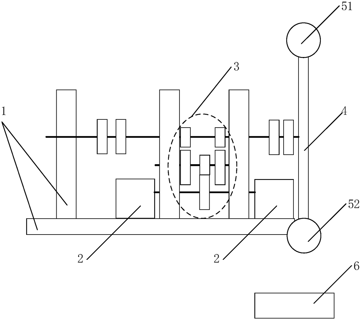 Experiment device applied to Doppler effect and implementation system thereof