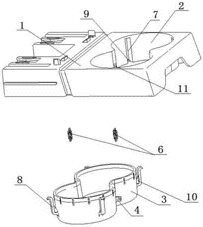 Saucer structure capable of carrying out self-adjustment in depth