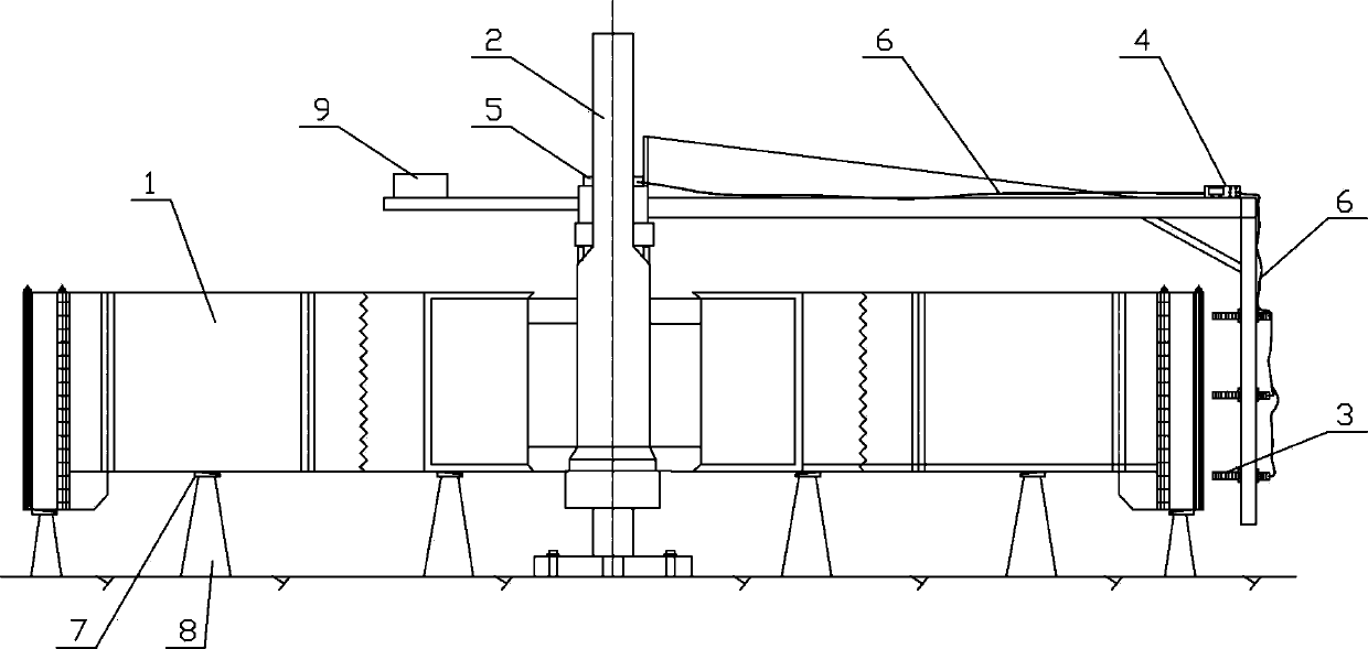 Automatic non-contact hydro-generator rotor roundness measuring device and method