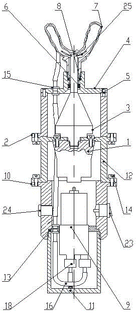 Ultrasonic tooth cleaning device based on concave cleaning mold