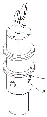 Ultrasonic tooth cleaning device based on concave cleaning mold