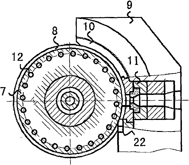 Aluminium magnesium alloy and its composite material continuously concreting and forming integrative device