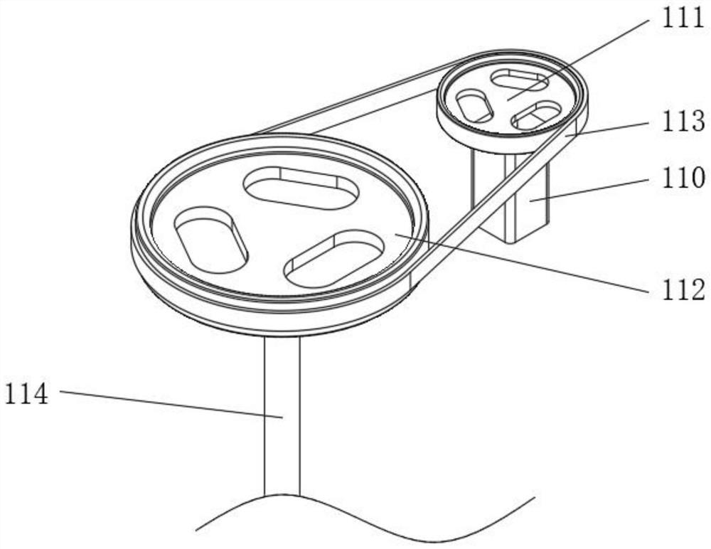 Take-up and pay-off rack based on lifting type high-speed braiding machine