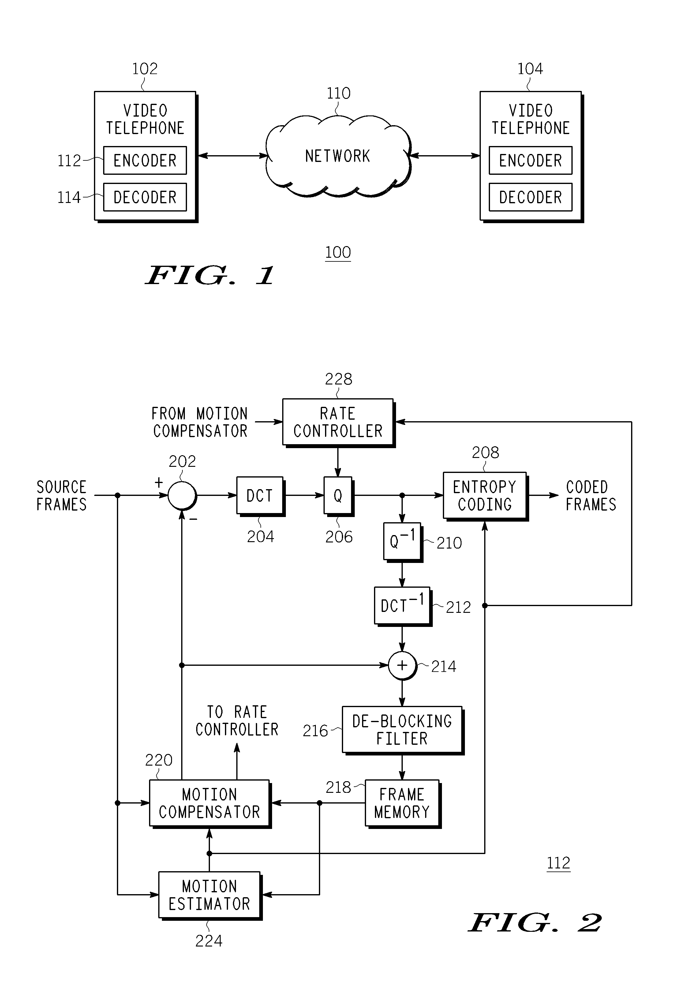 Method and Apparatus for Bit Rate Reduction in Video Telephony