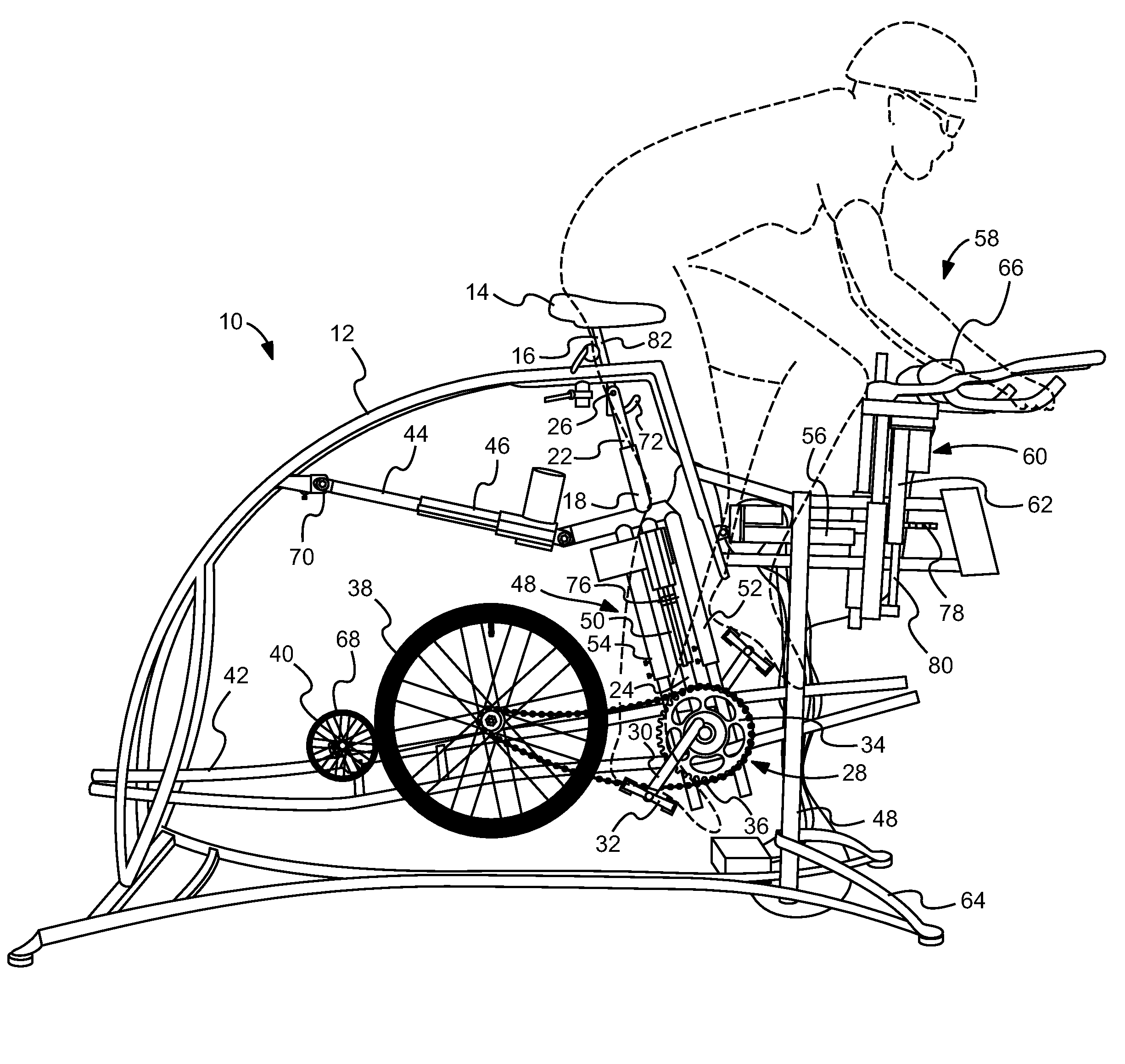 Biomechanical diagnostic machine for bicycle fitting, rehabilitation and training