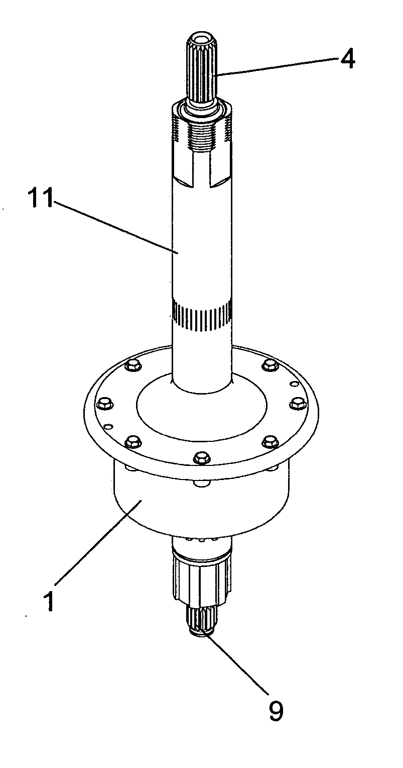 Washing machine gearbox