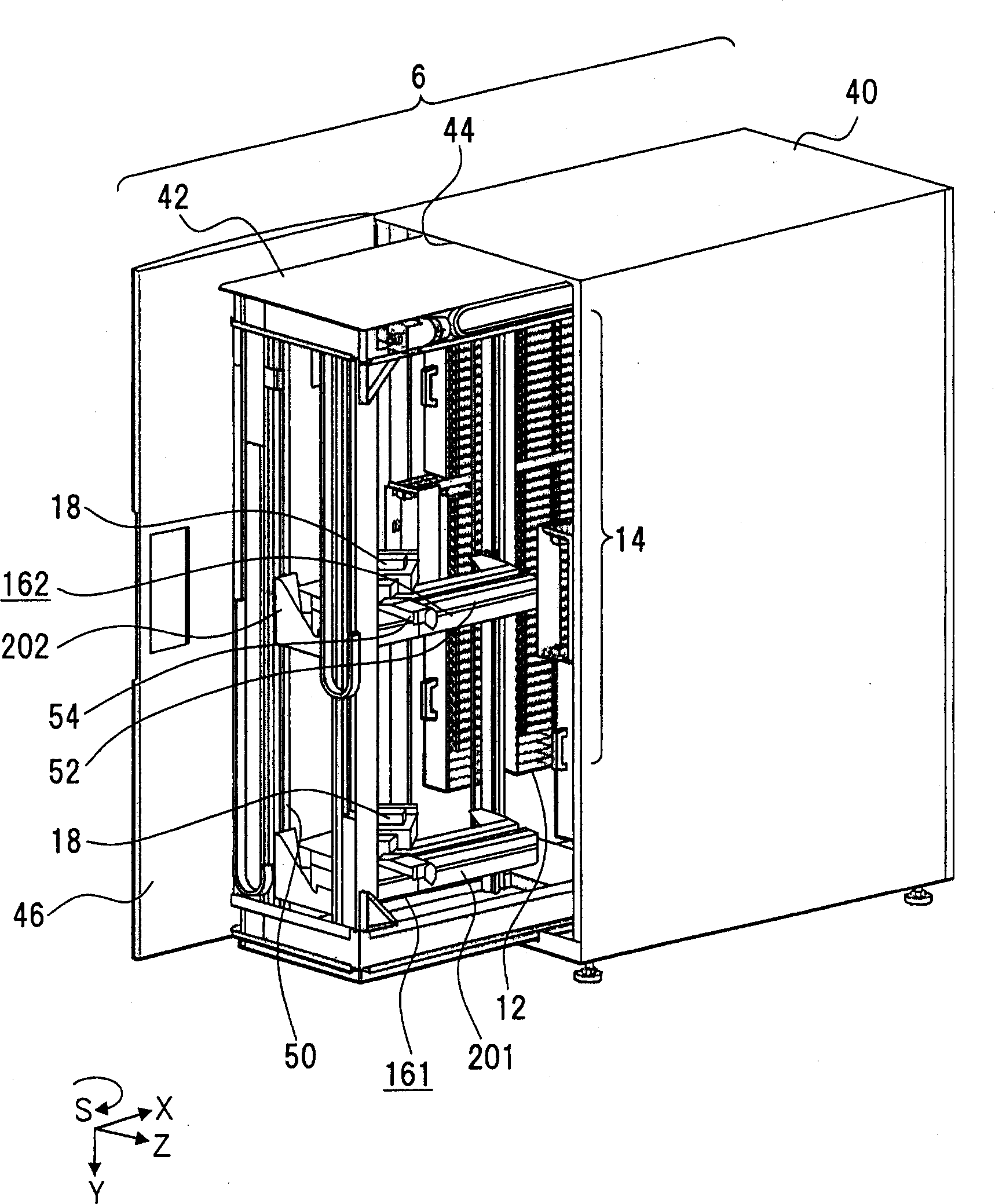 Library apparatus, control method and control program thereof, and information processing apparatus