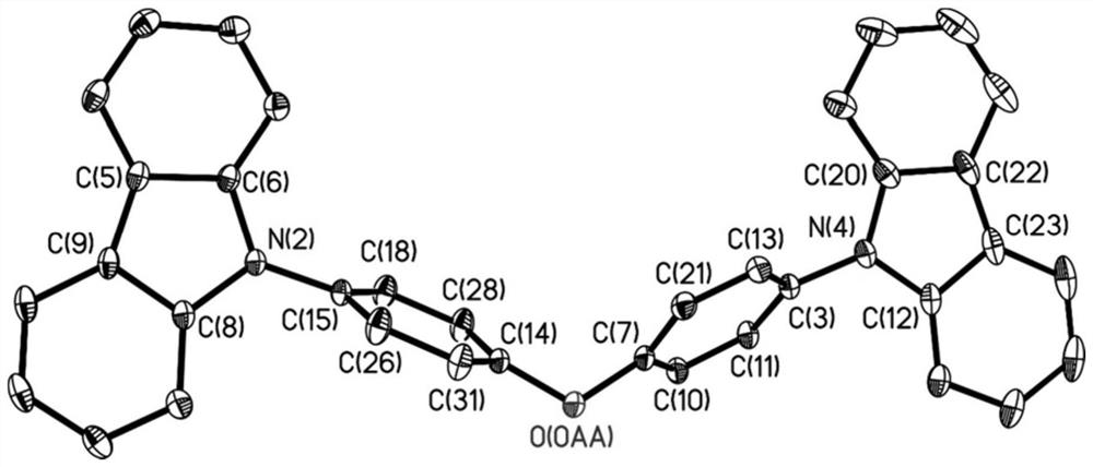 A kind of organic long afterglow compound and its preparation method and application