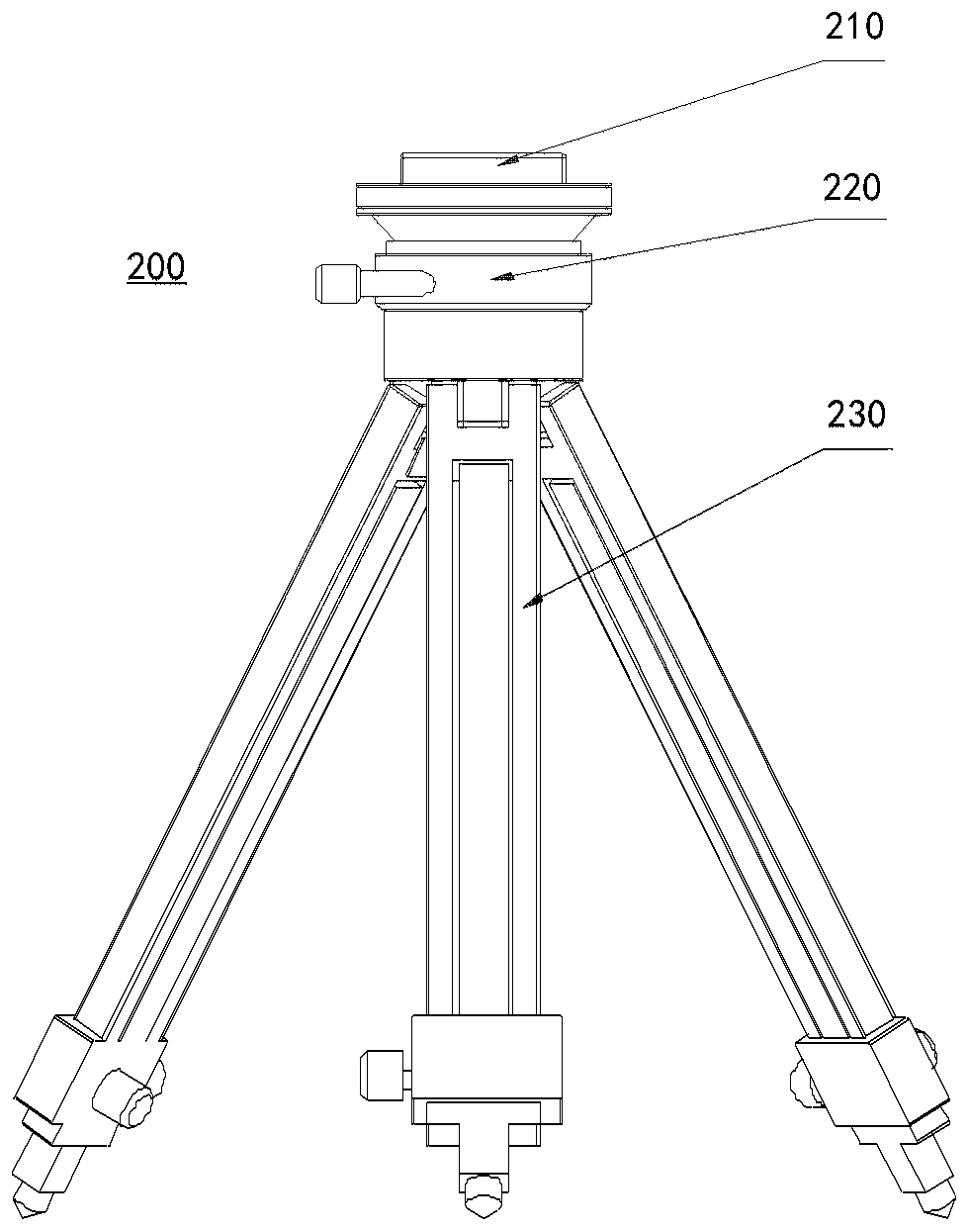 Portable self-stabilizing slope indicator, elevation angle adjusting method and application thereof