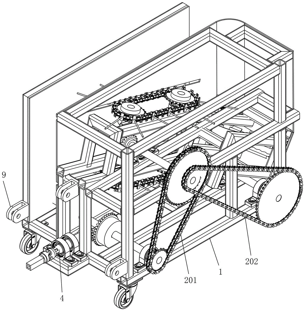 Cotton stalk pulling equipment