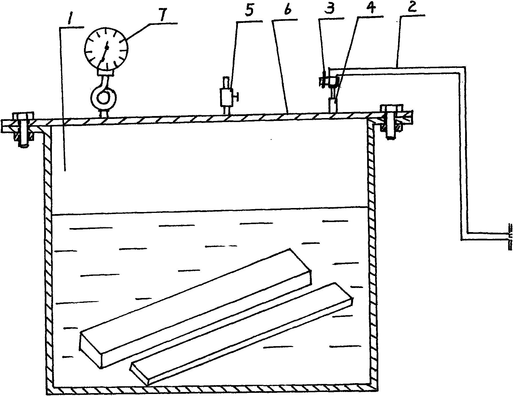 Method and device for manufacturing high-pressure plasticizing wood.