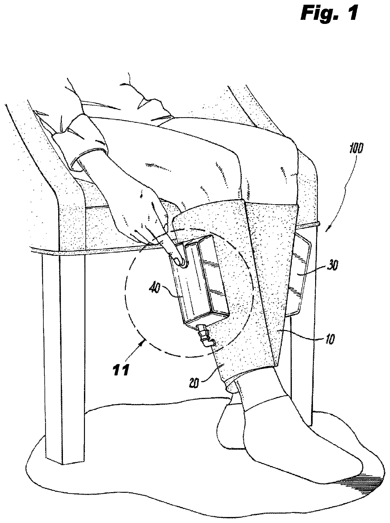 Portable system for the prophylaxis of deep vein thrombosis