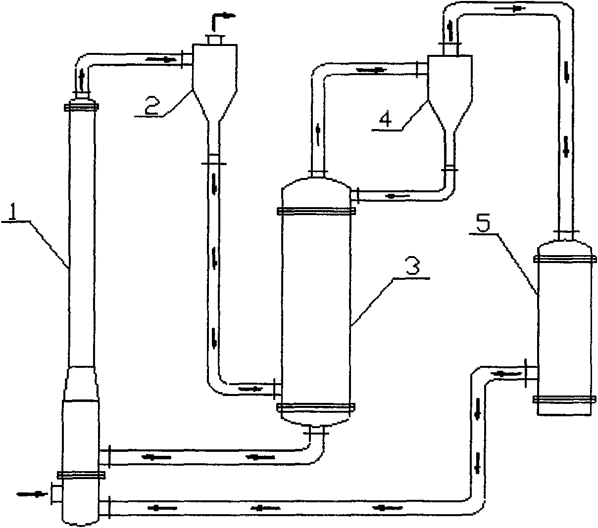 Method and device for removing CO2 in fire coal fume based on CO2 circulating carried gas