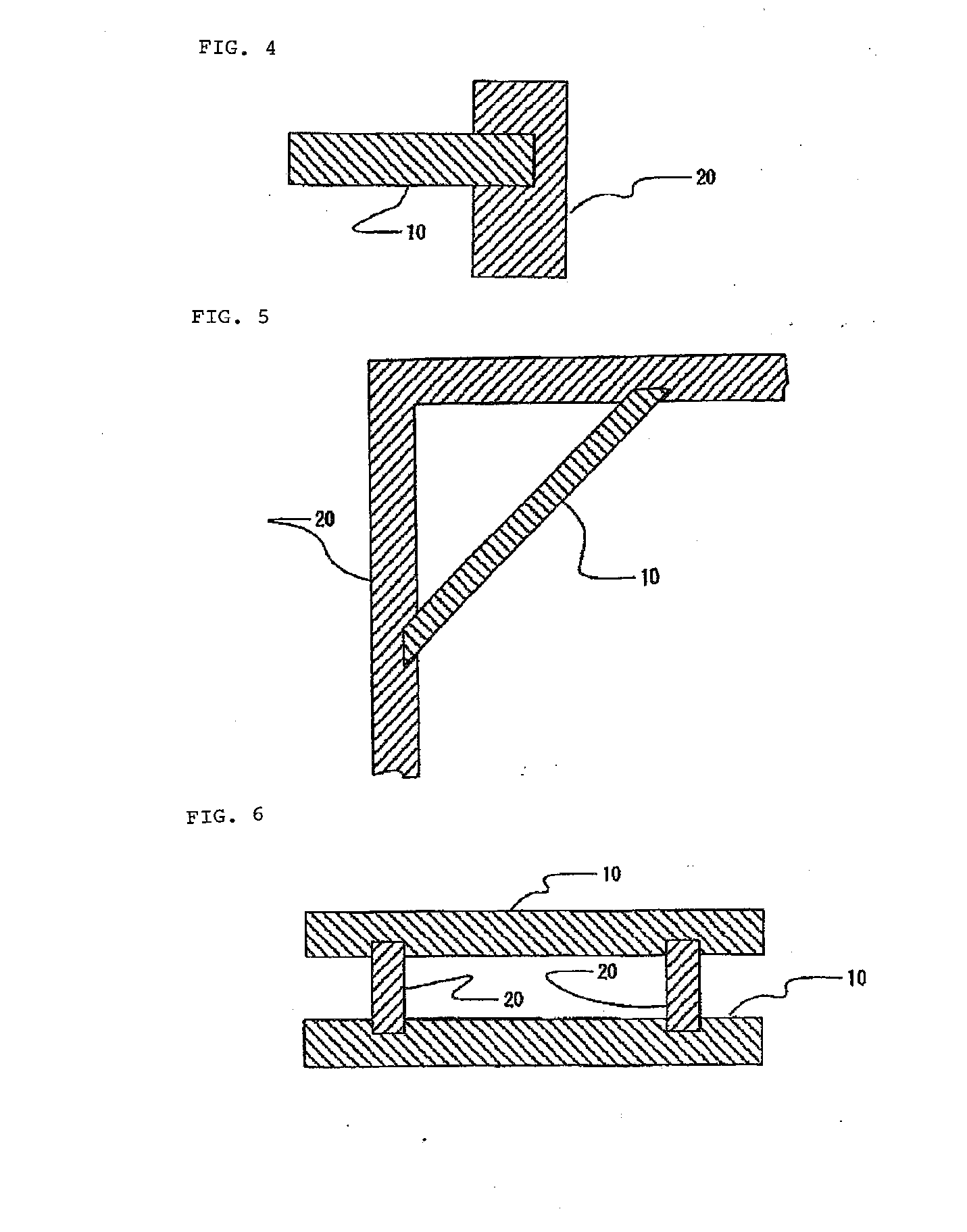 Contacting component and structure containing said contacting component