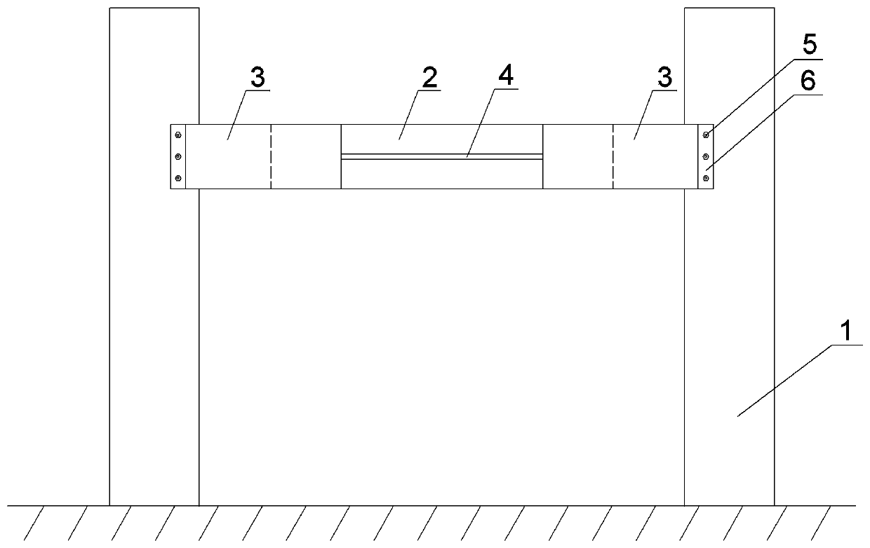 Double-limb thin-wall super high-pier temporary steel collar beam construction method