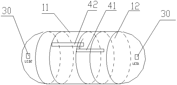 Capsule photon therapy device and system with targeting function and target therapy method