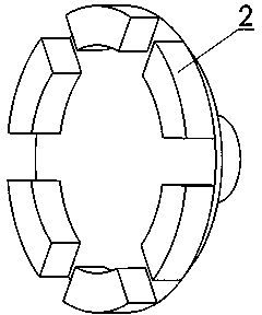 Cosine shock wave push rod movable teeth transmission device