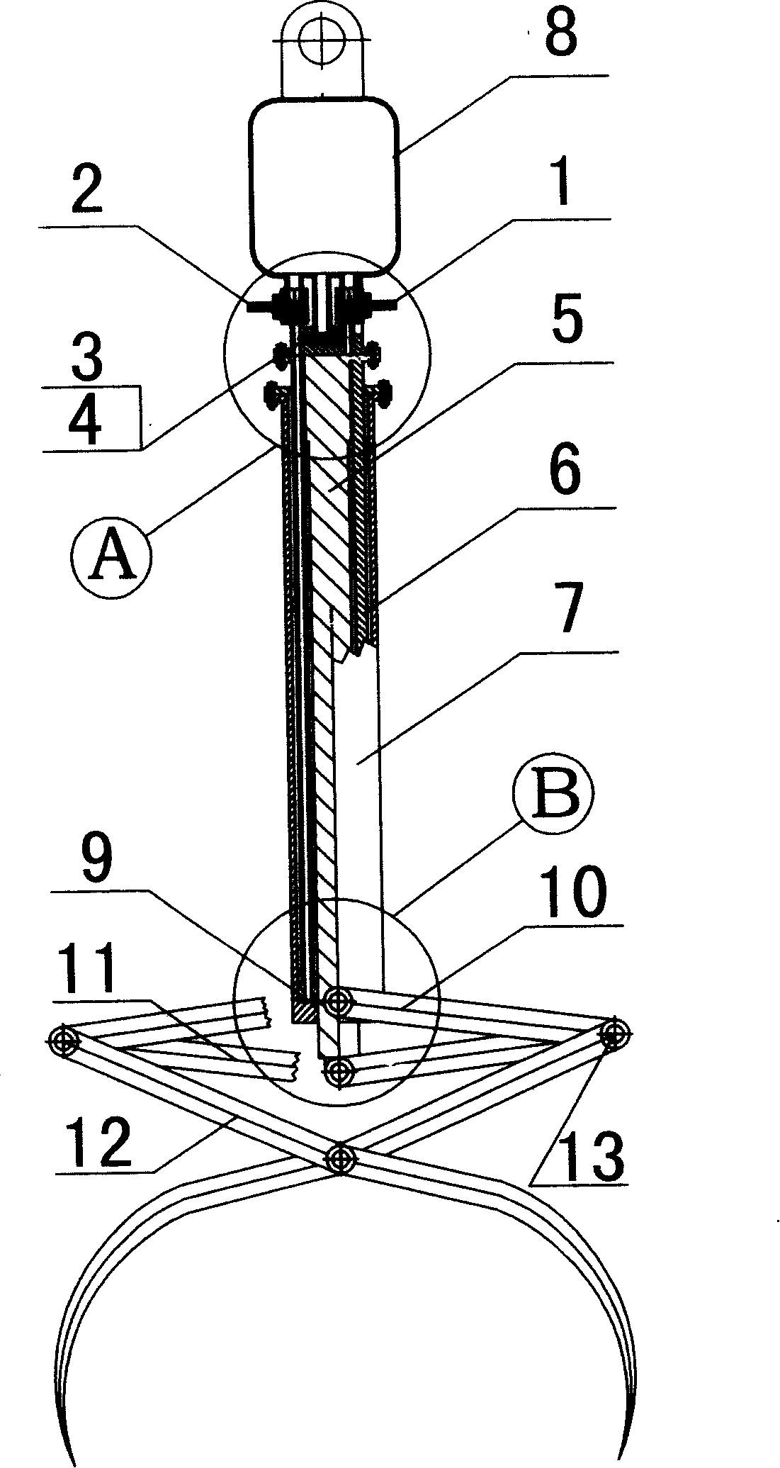 Hydraulic pressure grabhook