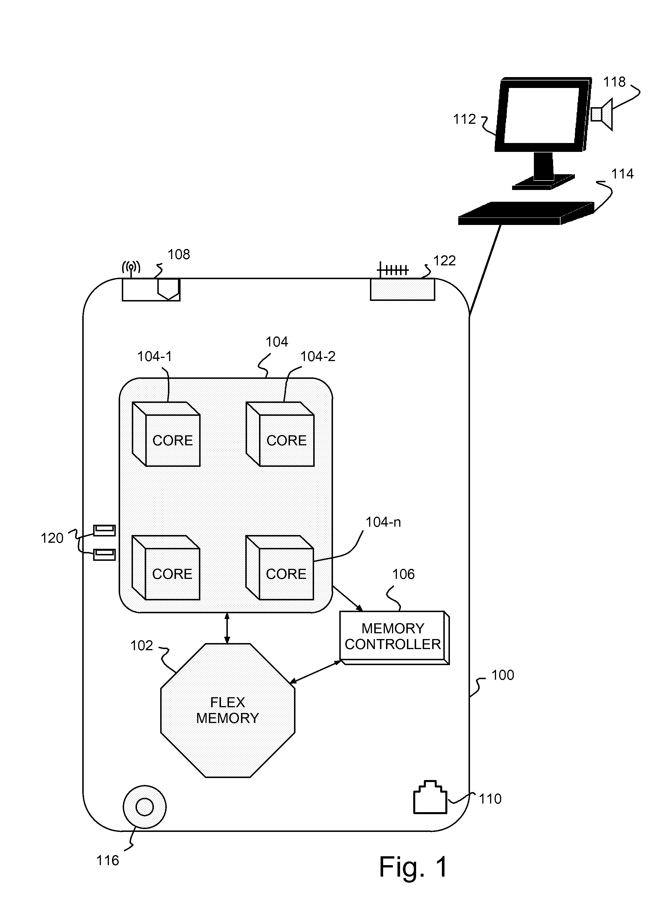 Memory with mixed cell array and system including the memory