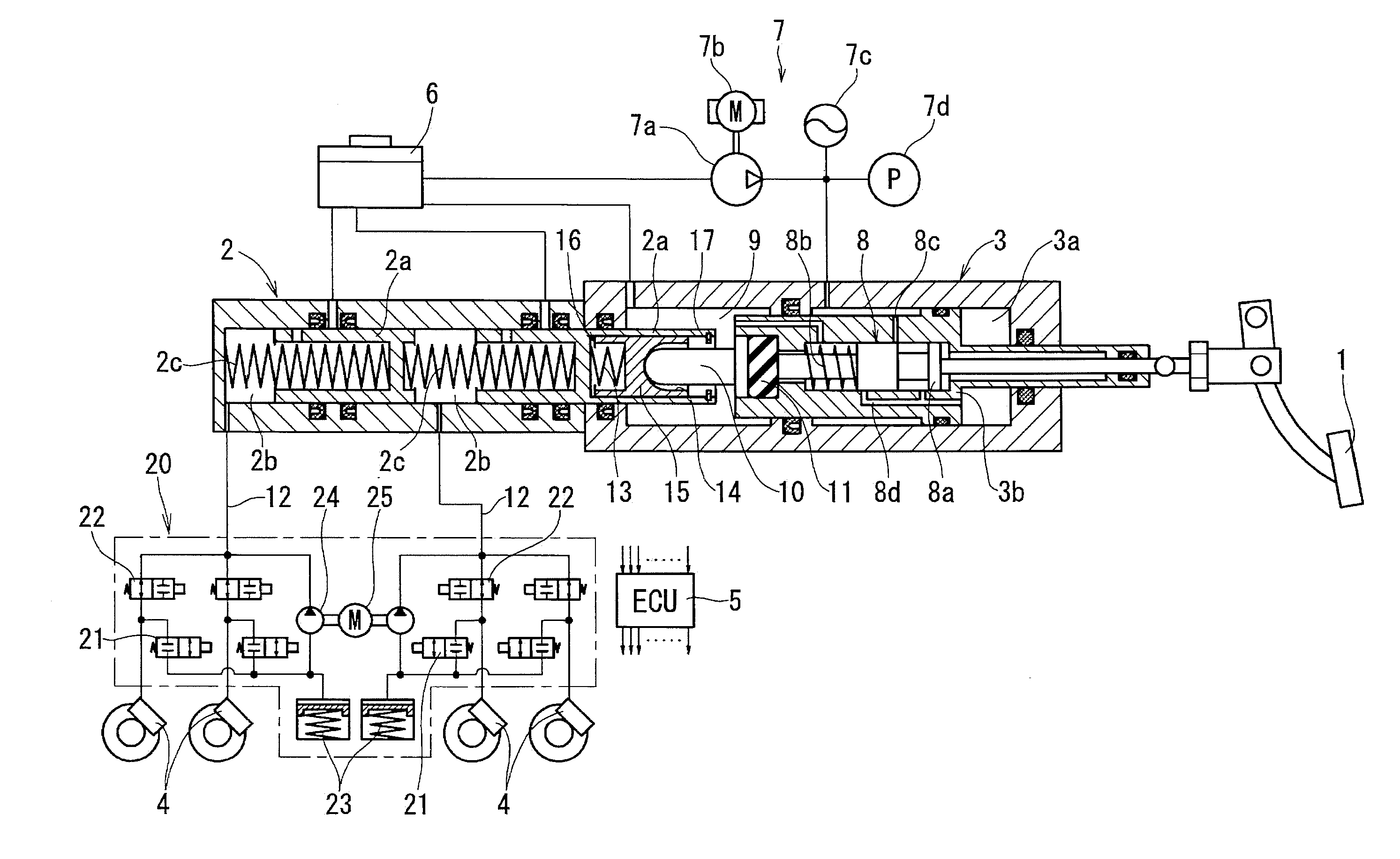 Fluid pressure booster and fluid pressure brake apparatus having the same