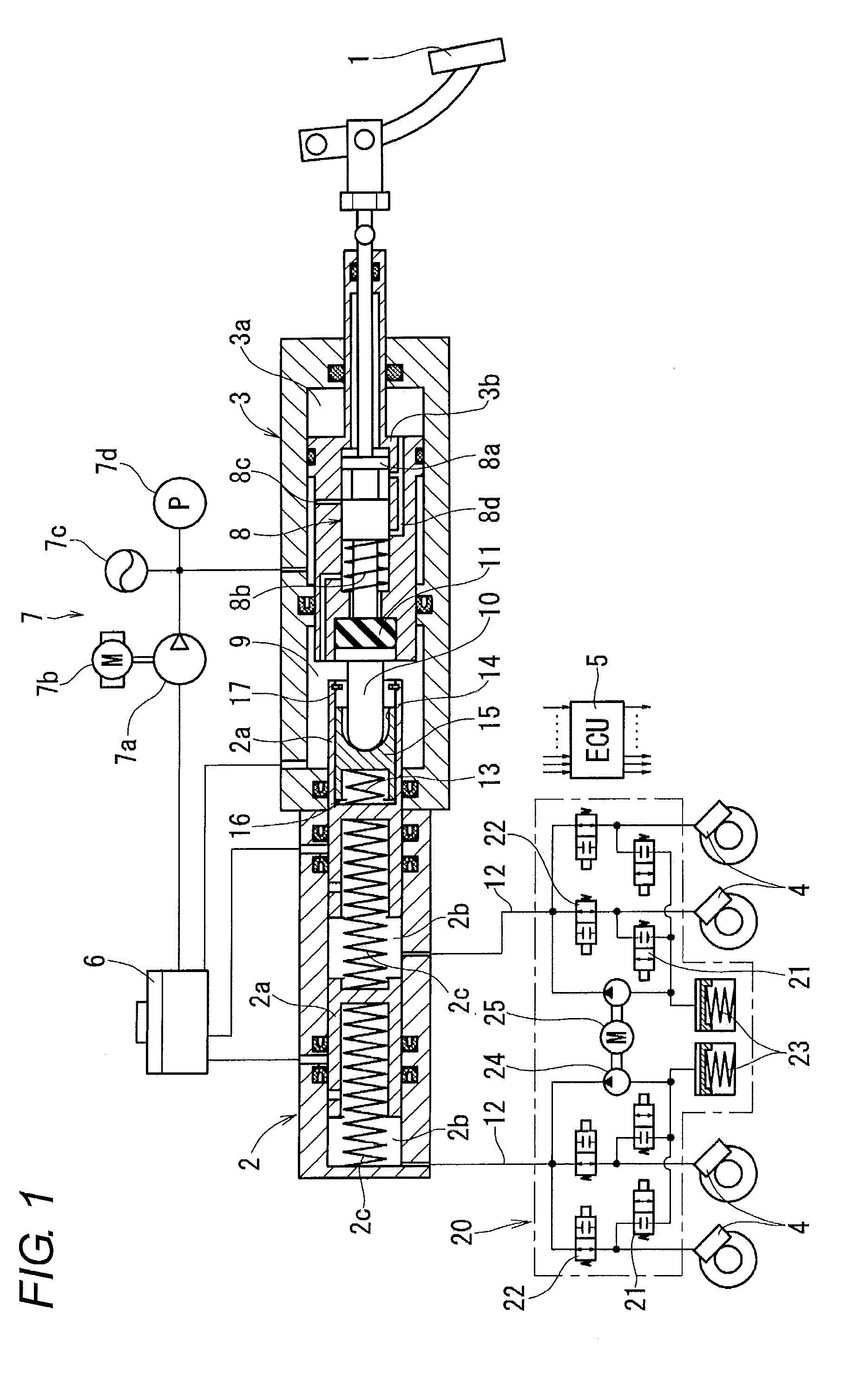 Fluid pressure booster and fluid pressure brake apparatus having the same