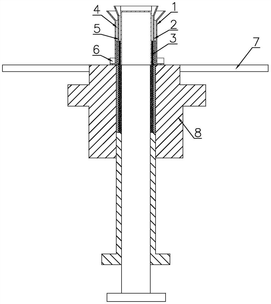 Synchronous powder feeding device for double-powder embedded type pressed parts