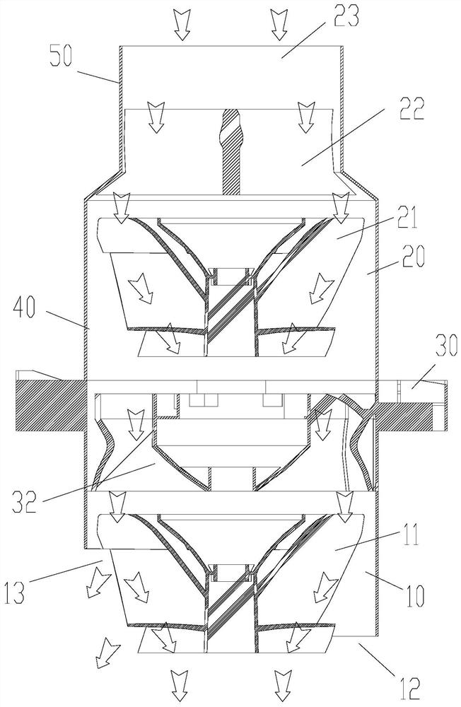 Air duct structure and air conditioner indoor unit with same