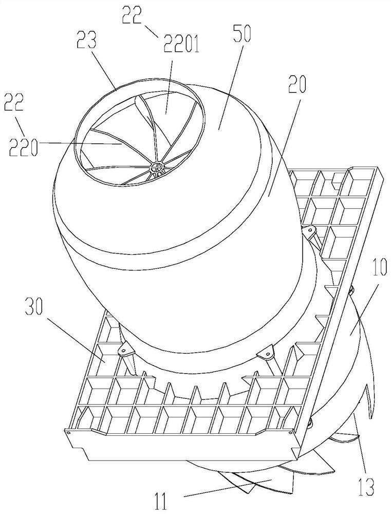 Air duct structure and air conditioner indoor unit with same