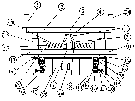 Buffer base for die casting machine