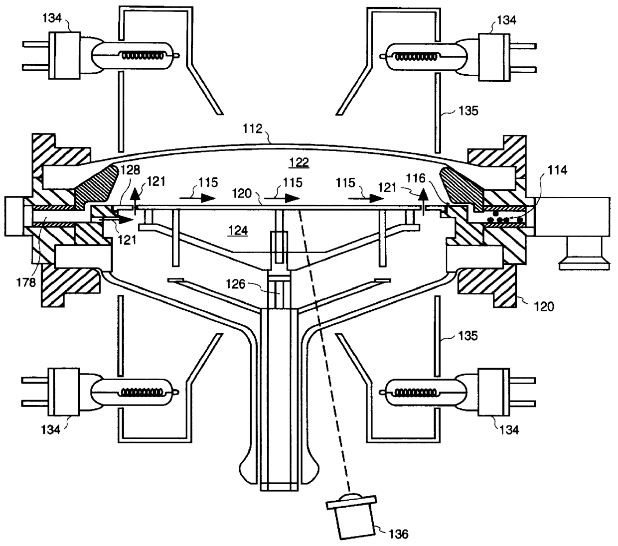 Method for heating exhaust gas in a substrate reactor