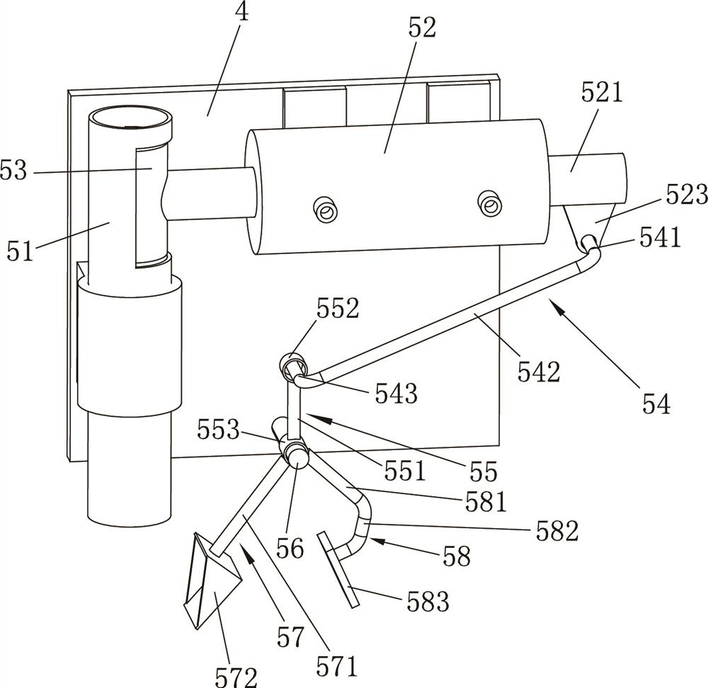 High-efficiency pneumatic interpolation structure of new energy rice transplanter