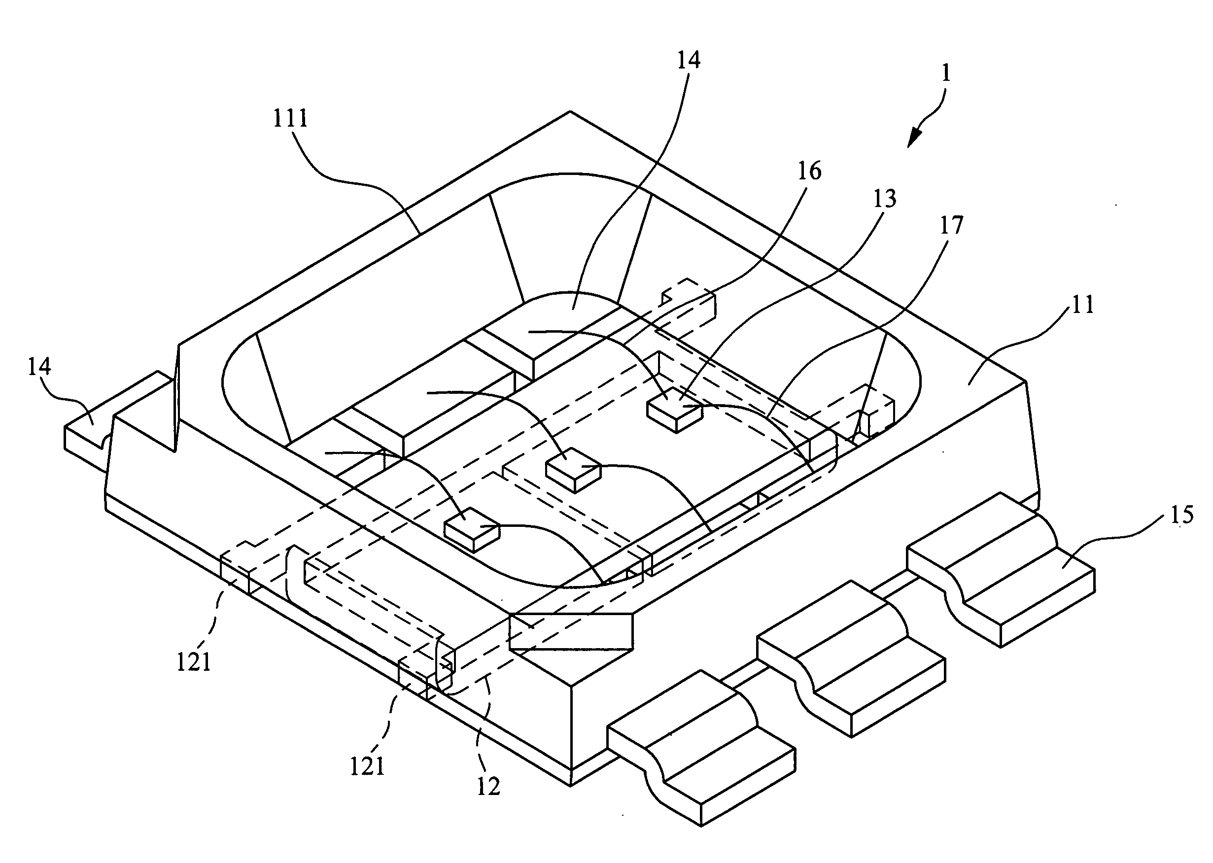 Heat dissipation structure of light-emitting diode