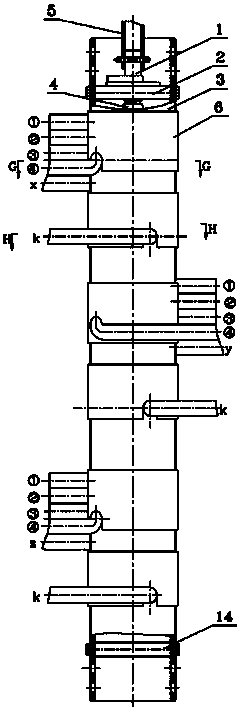 Seven-gear off-circuit tap-changer achieving direct-reverse voltage regulating