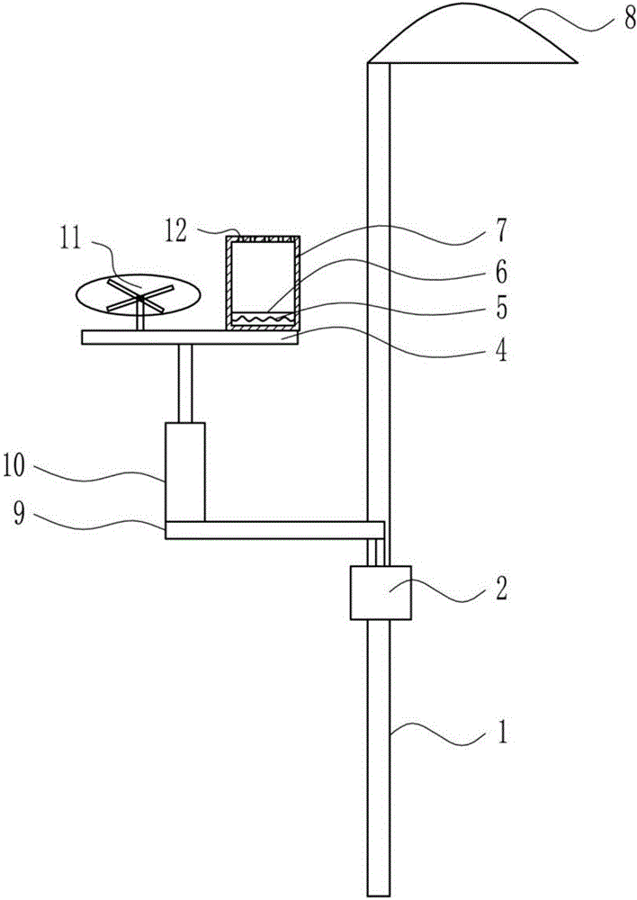 Municipal intelligent street lamp capable of conveniently repelling mosquitoes