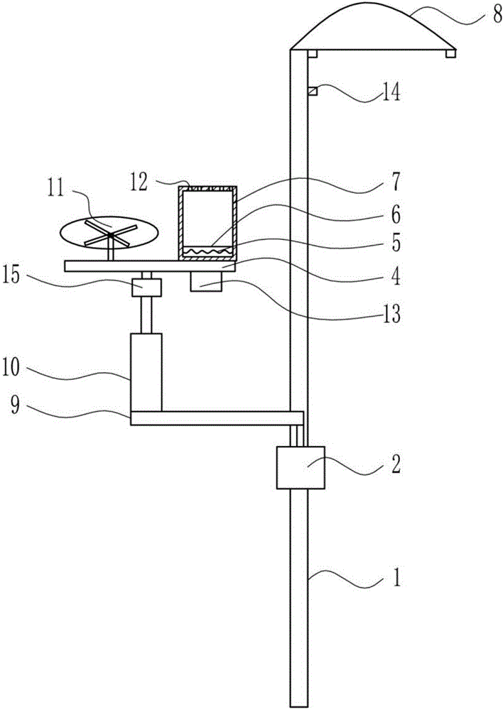 Municipal intelligent street lamp capable of conveniently repelling mosquitoes