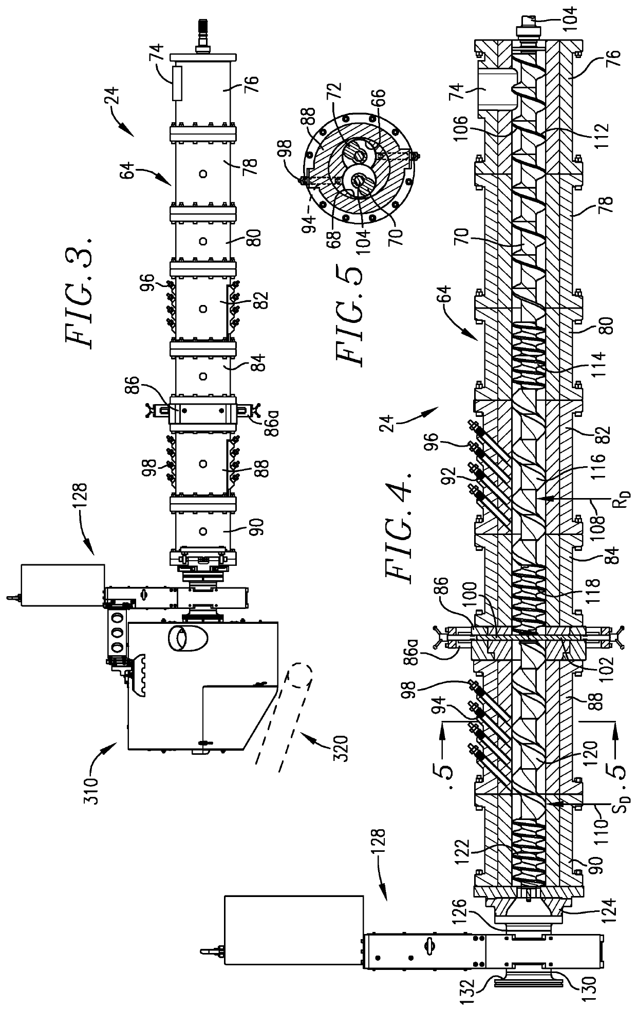 Extruded, retort-stable pet feeds