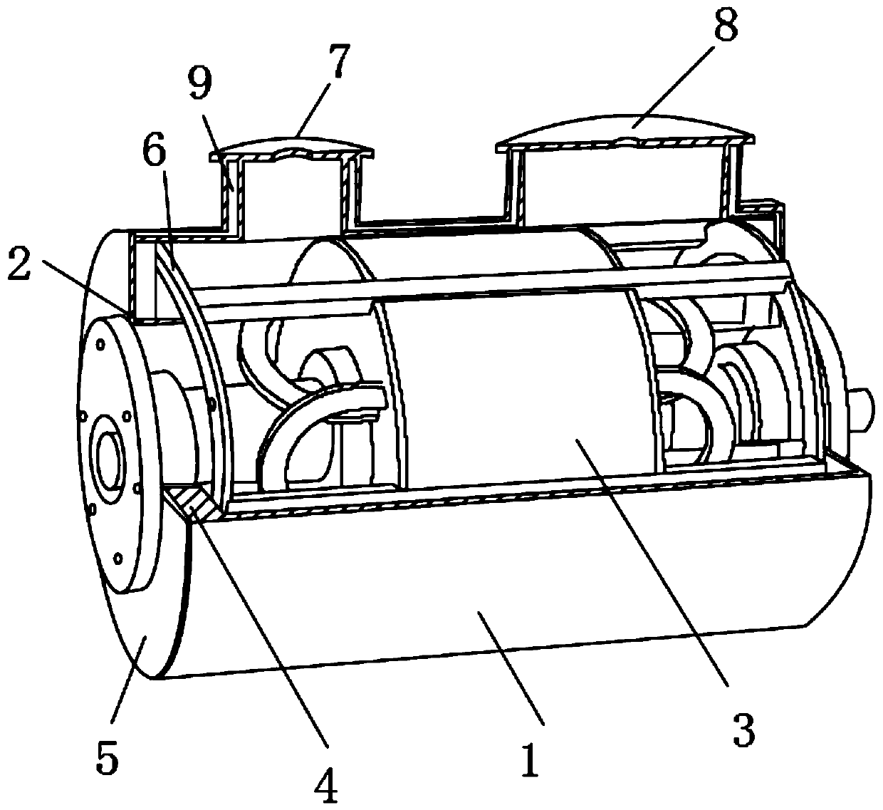 High-temperature superconducting motor and low-temperature holding container thereof