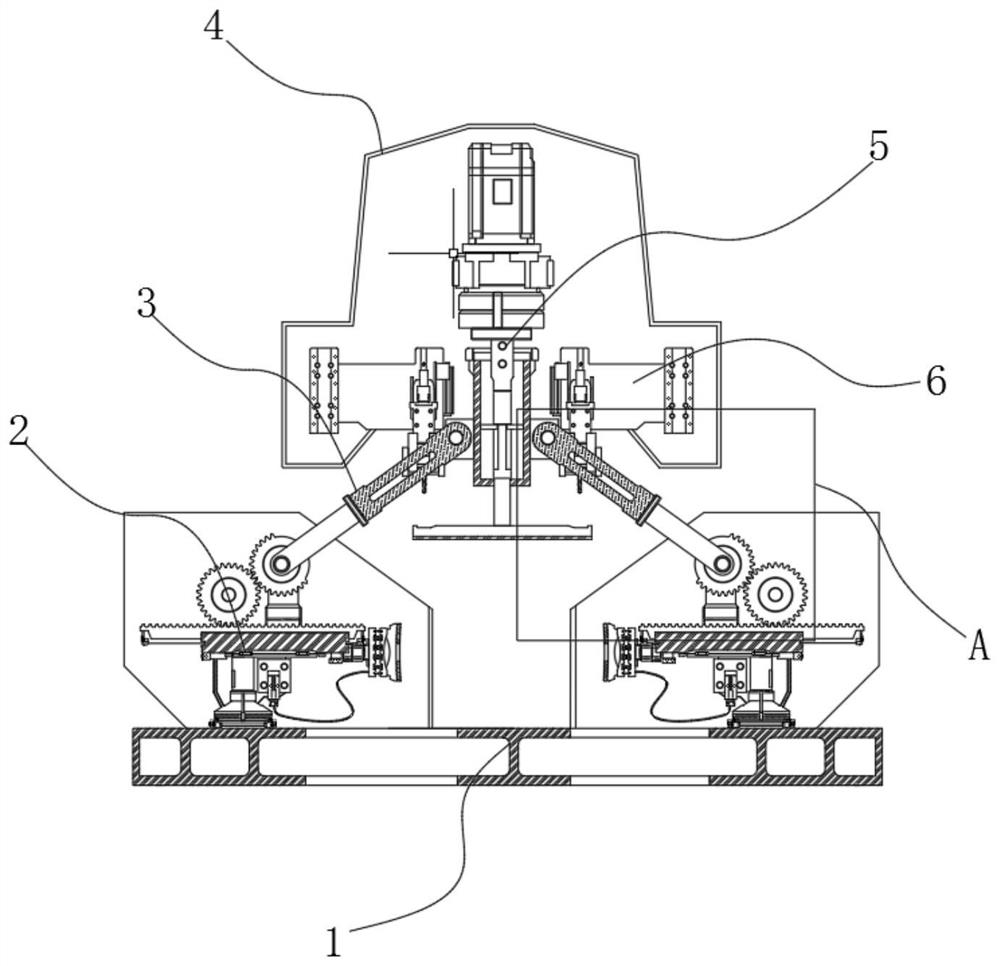 A kind of packing box riveting equipment