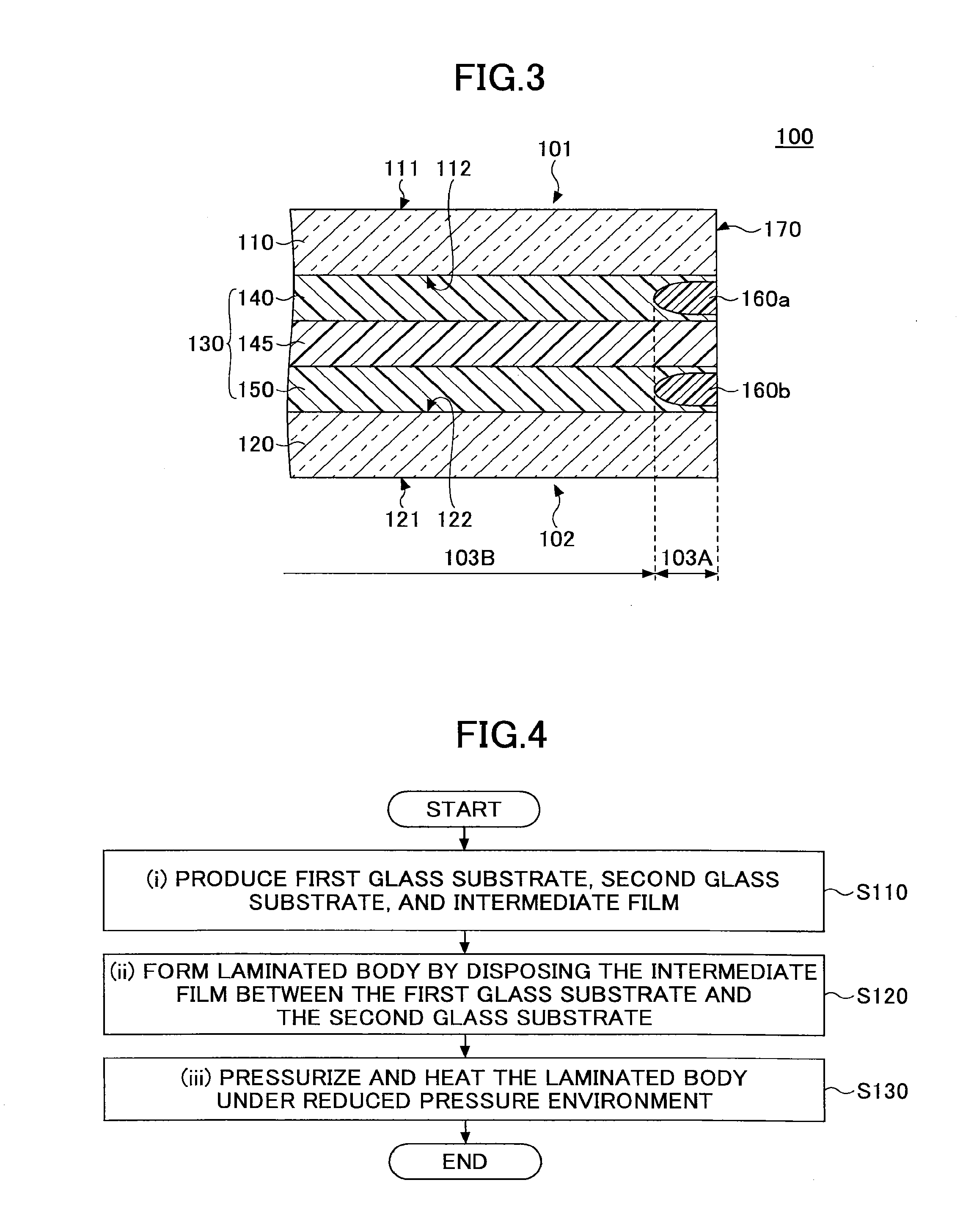 Laminated glass for vehicle