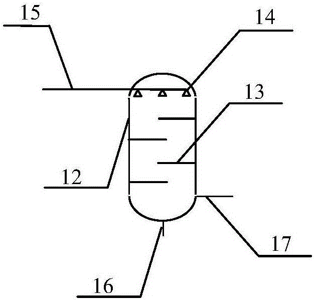 Assistant water cooling refrigerating system with vertical countercurrent direct contact condensation heat exchanger