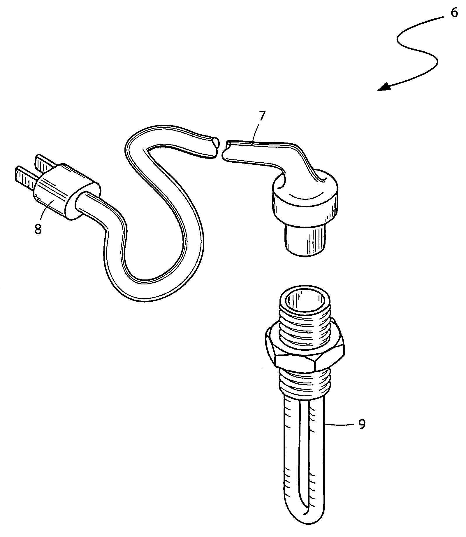 Heating element for fuel tank