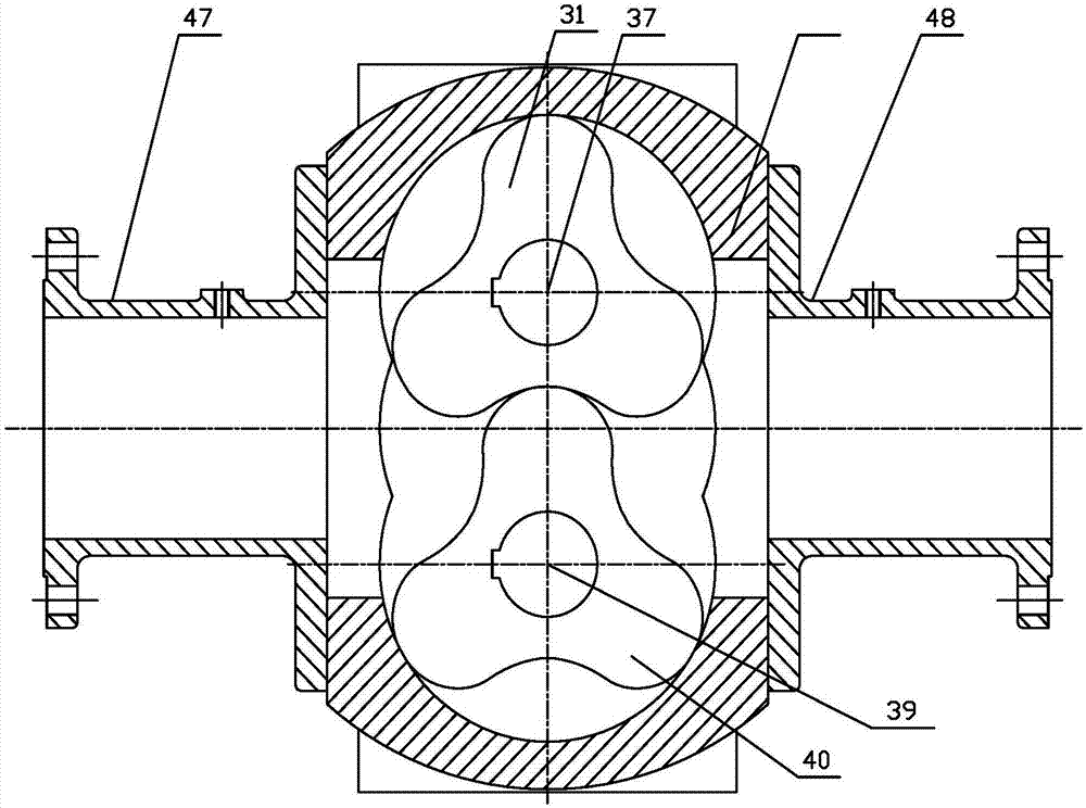 Rotor mechanical pumping foam proportional mixing device